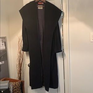 Black cashmere Bloomingdales coat
